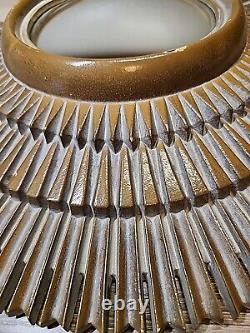 Star Sunburst Mirror Flower Syrroco Style MCM Golden Glass Mirror 15 Layered