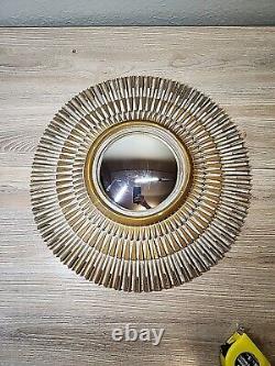 Star Sunburst Mirror Flower Syrroco Style MCM Golden Glass Mirror 15 Layered