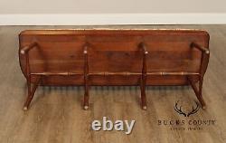 Stickley Early American Style Cherry Spindle Back Windsor Settee