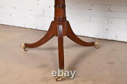Stickley Georgian Mahogany Double Pedestal Extension Dining Table, Refinished