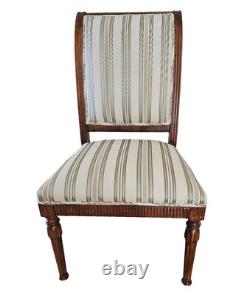 Swedish Farmhouse Chair Newly Refinished Hardwood Frame & Re-covered