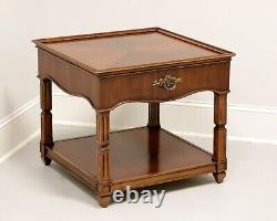 THOMASVILLE 1970's Cherry French Influenced Square End Side Table
