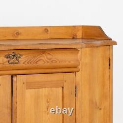 Tall Pine Sideboard Cabinet, Sweden circa 1880