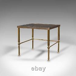 Trio Of Vintage Nest Tables, French Brass, Occasional, Coffee, Late 20th Century