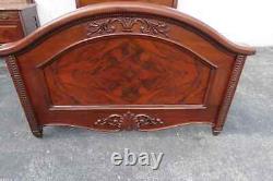 Victorian Late 1800s Carved Extra Tall Solid Walnut Full Size 2988