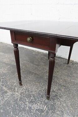 Victorian Late 1800s Drop Leaf Dining Dinette Table 4031