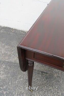 Victorian Late 1800s Drop Leaf Dining Dinette Table 4031