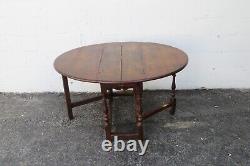 Victorian Late 1800s Drop Leaf Dining Dinette Table 4034