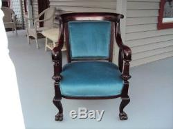 Victorian Late 19th Century Unusual Carved Chair Beautiful No Reserve