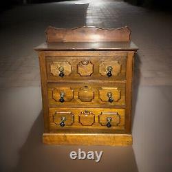 Victorian Walnut Three Drawer Wash Stand/dresser late 19th c. Caster Wheels