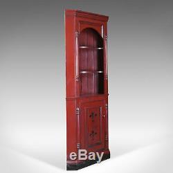 Vintage Corner Cabinet, Late 20th Century, Painted, Pine Cupboard