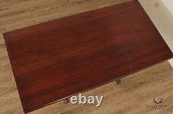 Vintage Custom Crafted Solid Cherry Trestle Dining Table