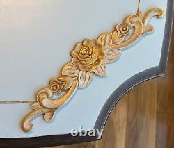 Vintage Lane Furniture Accent/Side Table Custom Paint with Gold Color Accents