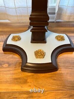 Vintage Lane Furniture Accent/Side Table Custom Paint with Gold Color Accents