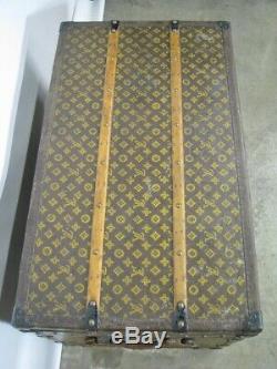 Vintage Late 1920's Louis Vuitton Steamer Trunk With Original Trays & Label