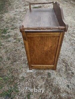 Vintage Late 19th Century Wood Washstand Stand