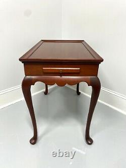 Vintage Late 20th Century Solid Mahogany Queen Anne Tea Table
