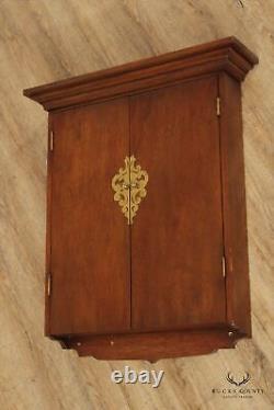 Vintage Mahogany Wall-Mounted Medicine or Spice Cabinet