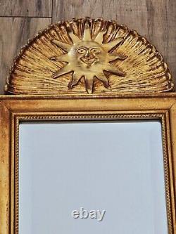 Vintage Mid Century Pair Of Carolina Mirror Company Mirrors Sunburst Art Nouveau