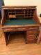 Vintage Roll Top Desk, Mid to Late 1800s