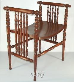 Vintage Victorian Bustle Spindle Chair Late 19th Century