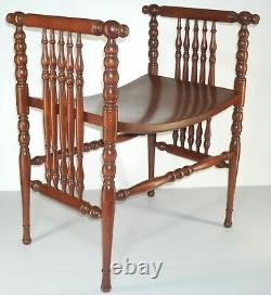 Vintage Victorian Bustle Spindle Chair Late 19th Century