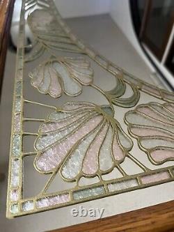 Vtg Windsor Art Etched Floral Inlay Wall Mirror MCM Art Deco Nice & Rare