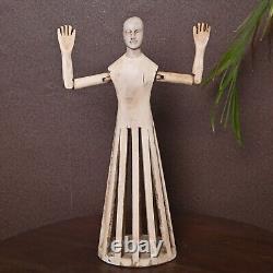 Wooden French figurine decorative Hand Craved Santos Cage Doll Statue Sculpture